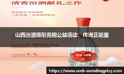 山西汾酒领衔亮相公益活动，传递正能量